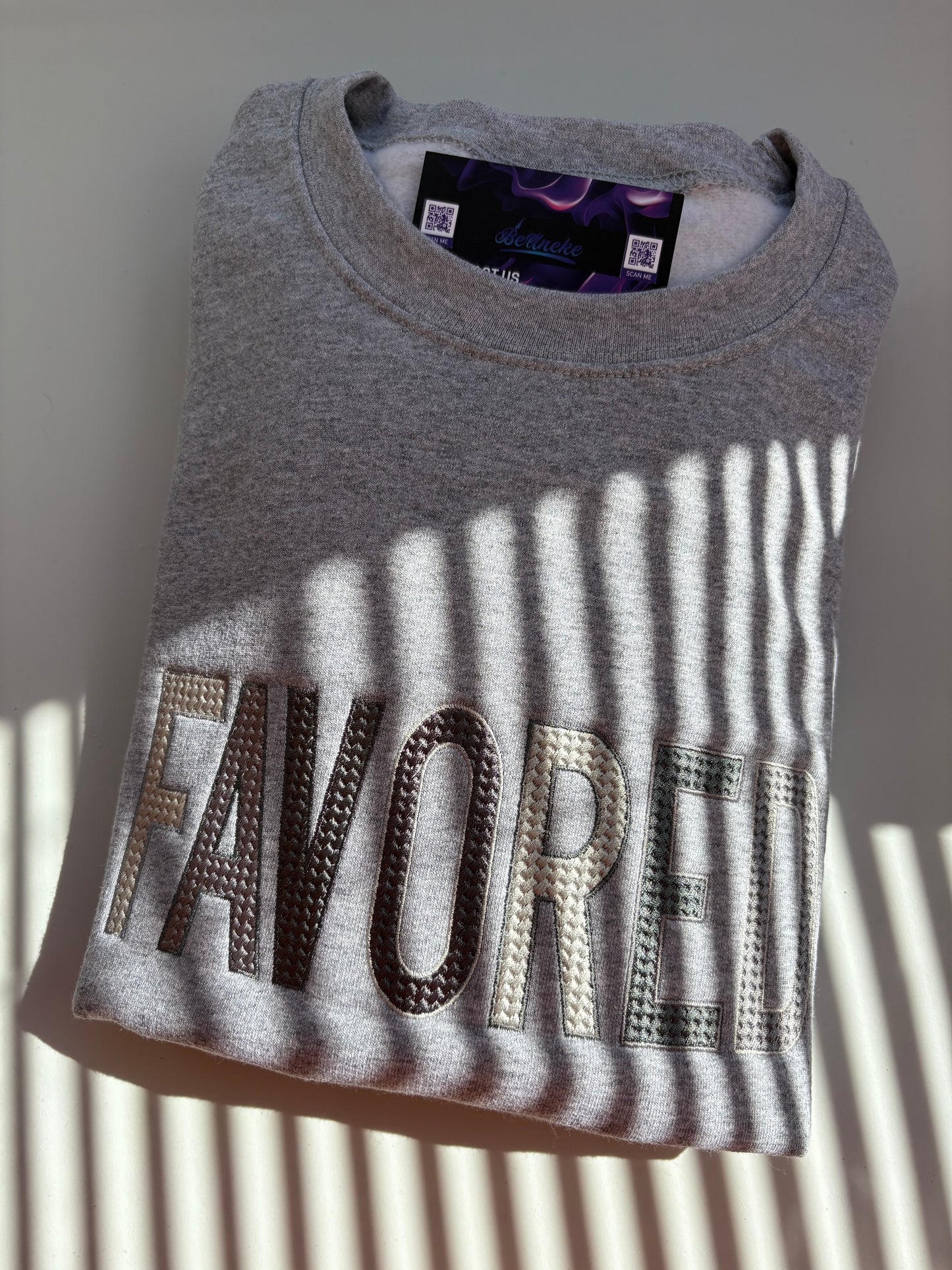 PERSONALIZED TEXTURED WORD SWEATSHIRT