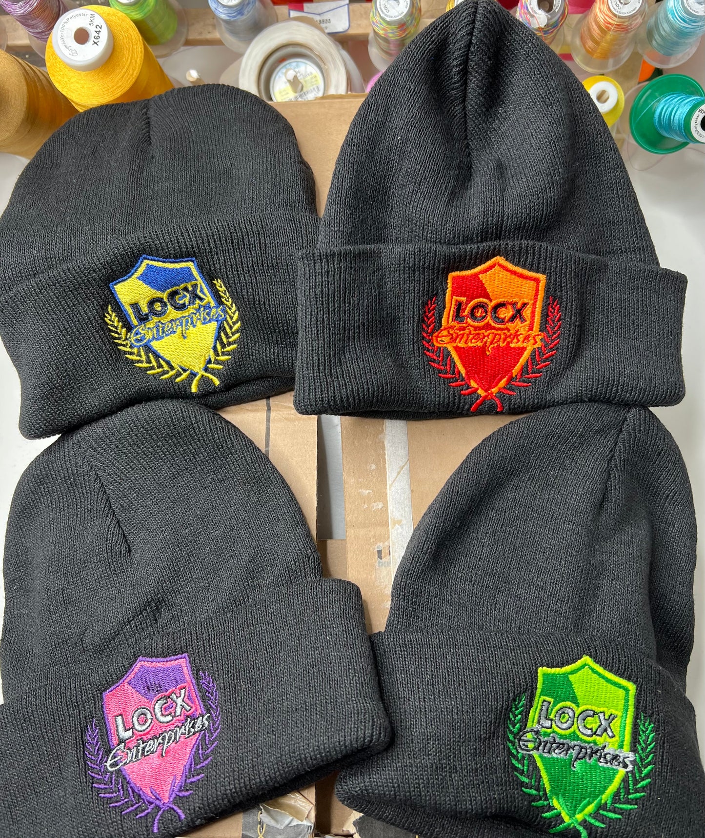 CUSTOM TEXT EMBROIDERED BEANIE