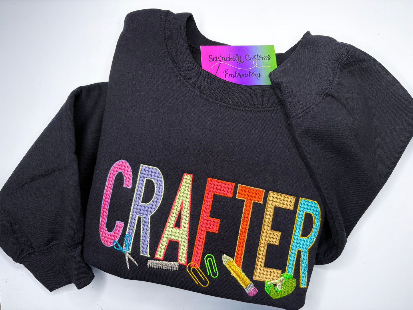 PERSONALIZED TEXTURED WORD SWEATSHIRT