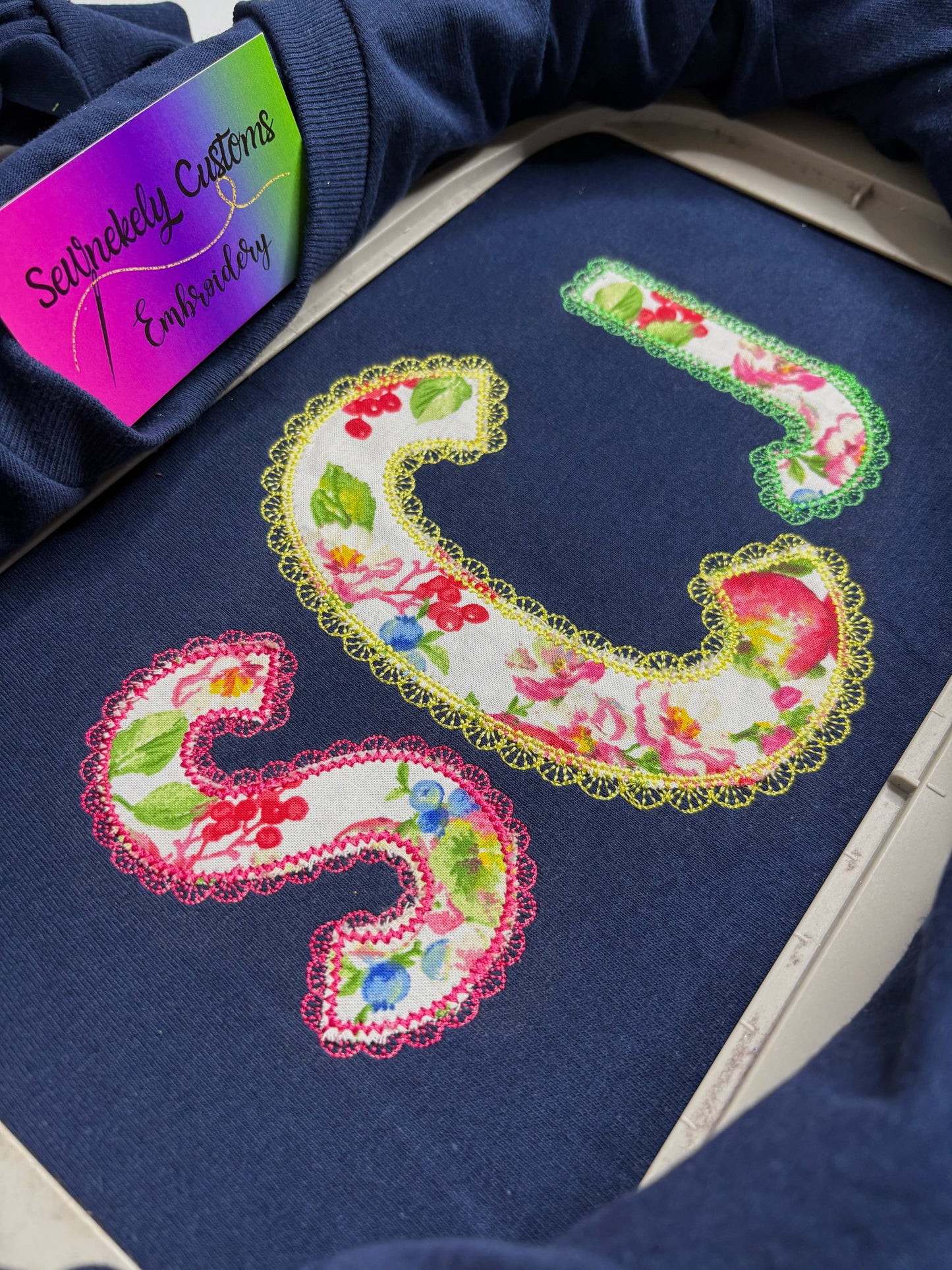 Custom Appliqué Monogram Shirt | Fabric | Personalized Shirt | Gift for Kid | Gift for Children