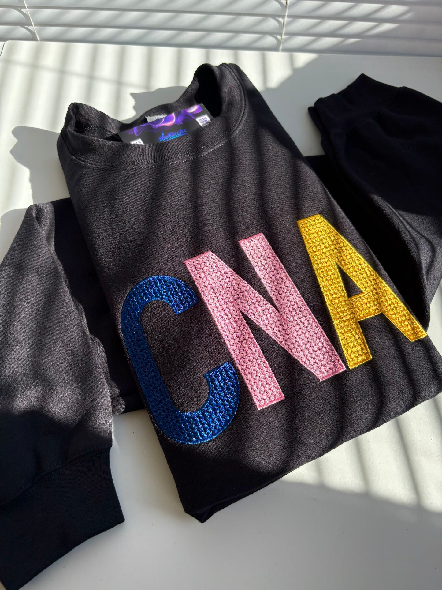 PERSONALIZED TEXTURED WORD SWEATSHIRT
