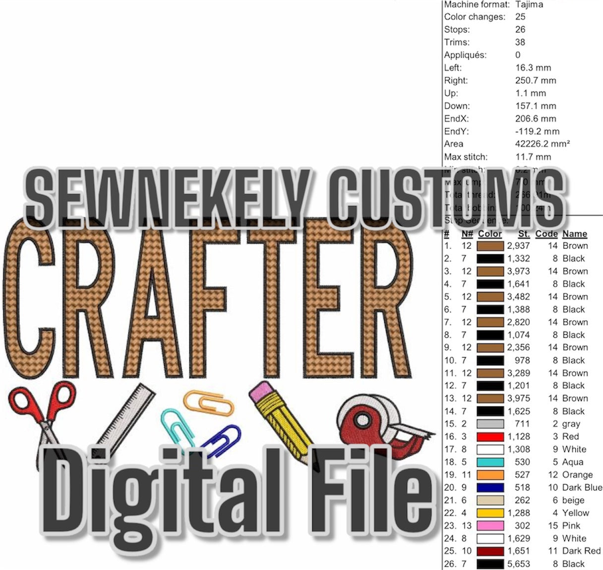 PART 4 Digital Embroidery Design File Products