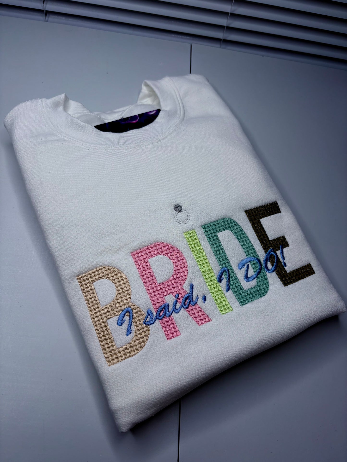 PERSONALIZED TEXTURED WORD SWEATSHIRT