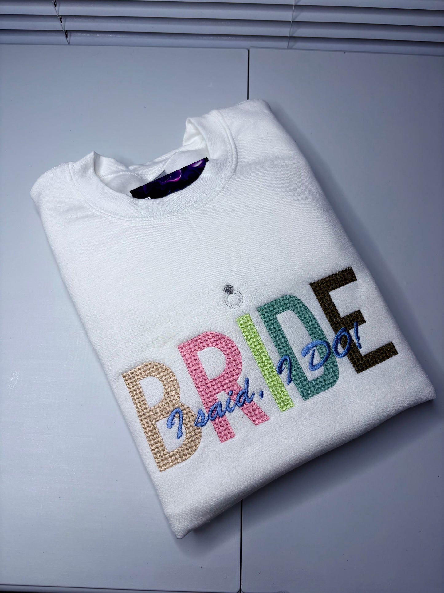 PERSONALIZED TEXTURED WORD SWEATSHIRT