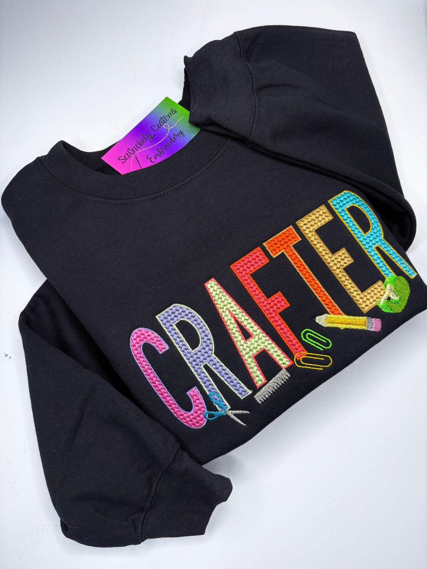 PERSONALIZED TEXTURED WORD SWEATSHIRT