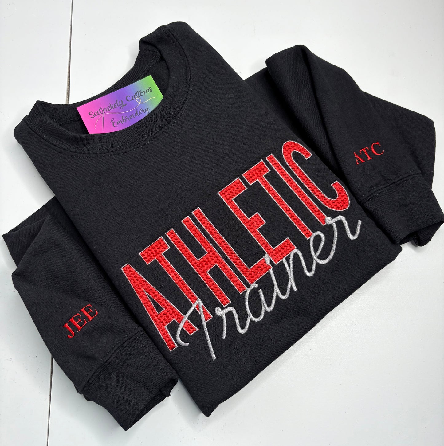 PERSONALIZED TEXTURED WORD SWEATSHIRT