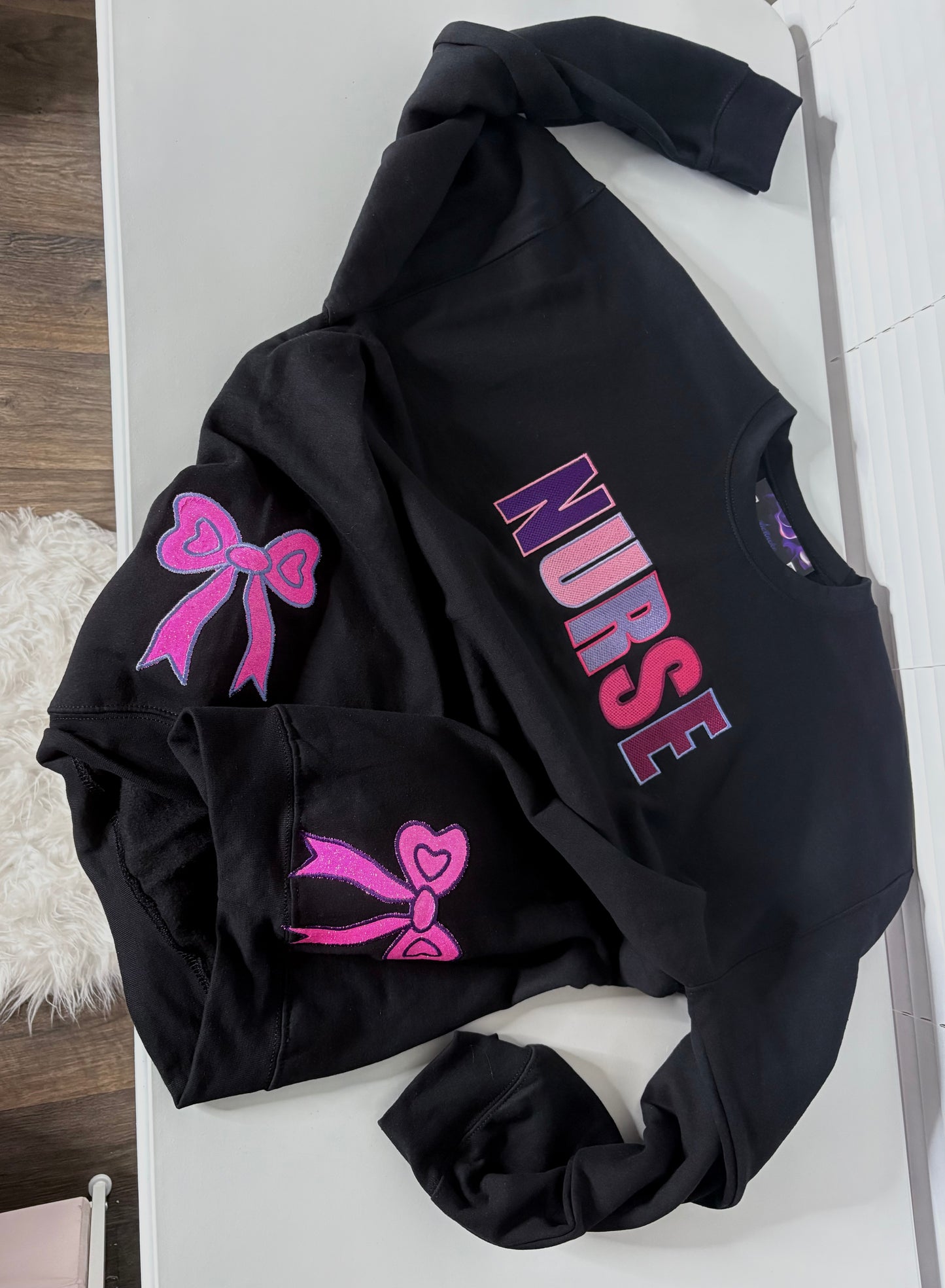 PERSONALIZED TEXTURED WORD SWEATSHIRT