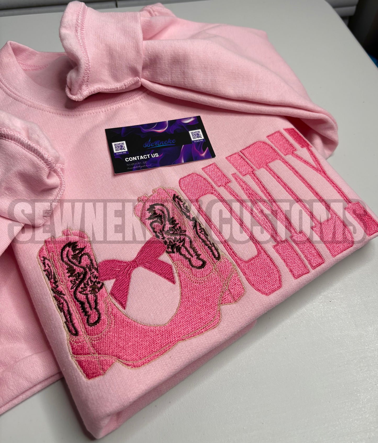Western Shirt, Pink Bow Cowboy Boots, Cowboy Boots Sweatshirt, Knocking Boots, Cowgirl Crewneck, Gift for her, Howdy shirt, Yall .