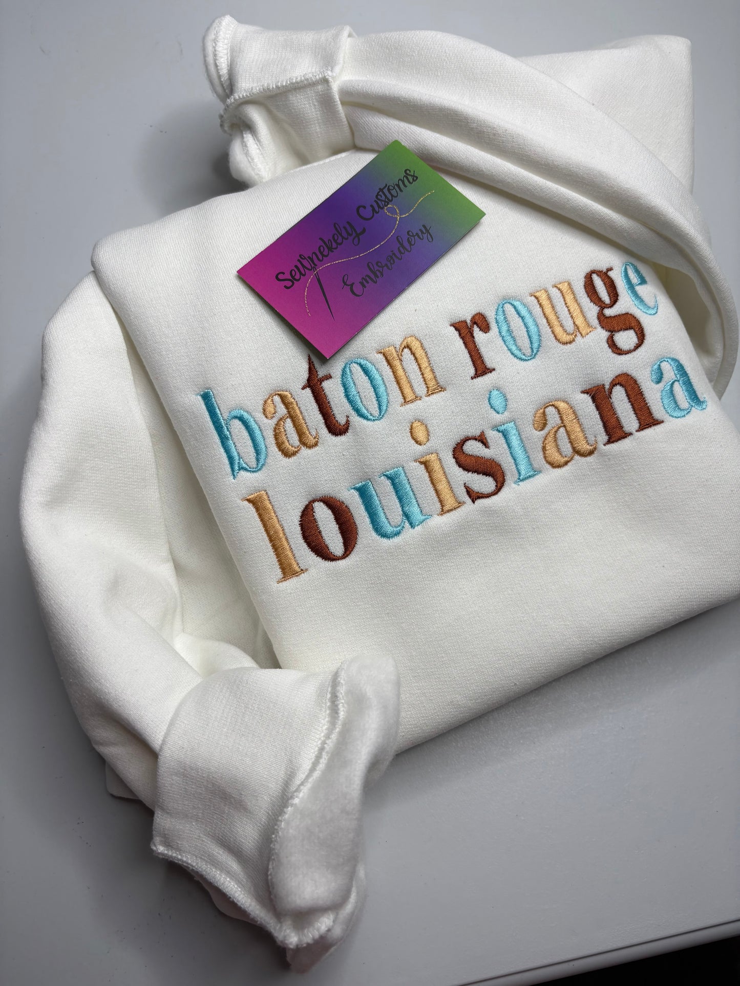 PERSONALIZED CITY AND/OR STATE SWEATSHIRT