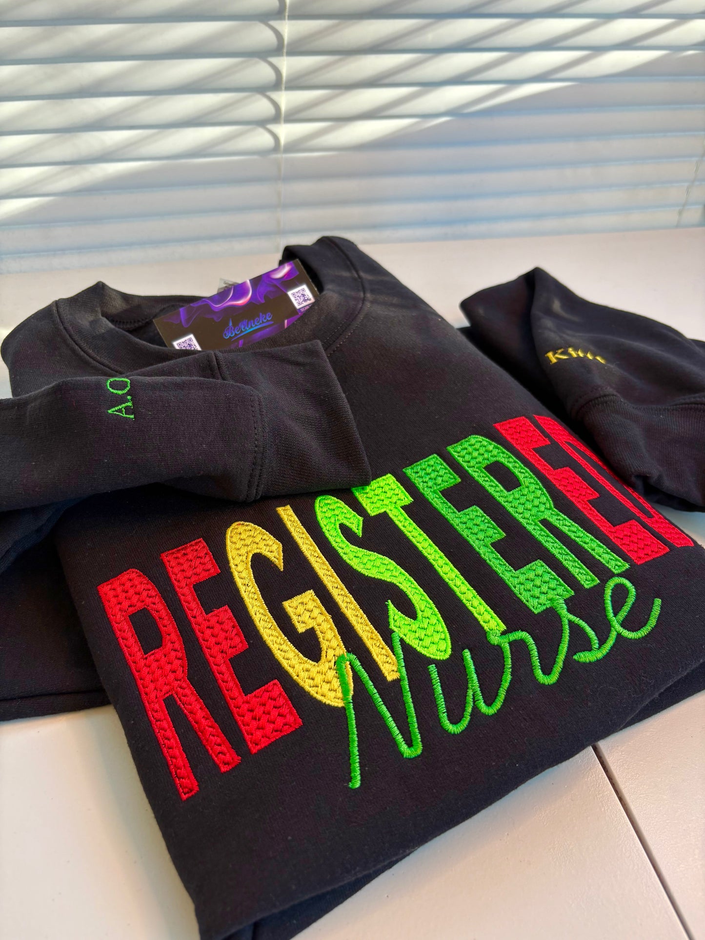 PERSONALIZED TEXTURED WORD SWEATSHIRT