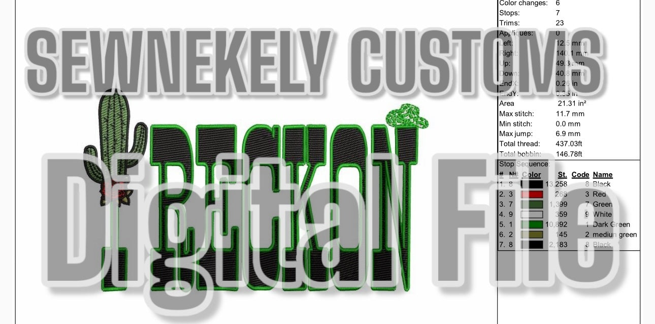(PART 3) Digital Embroidery Design File Products