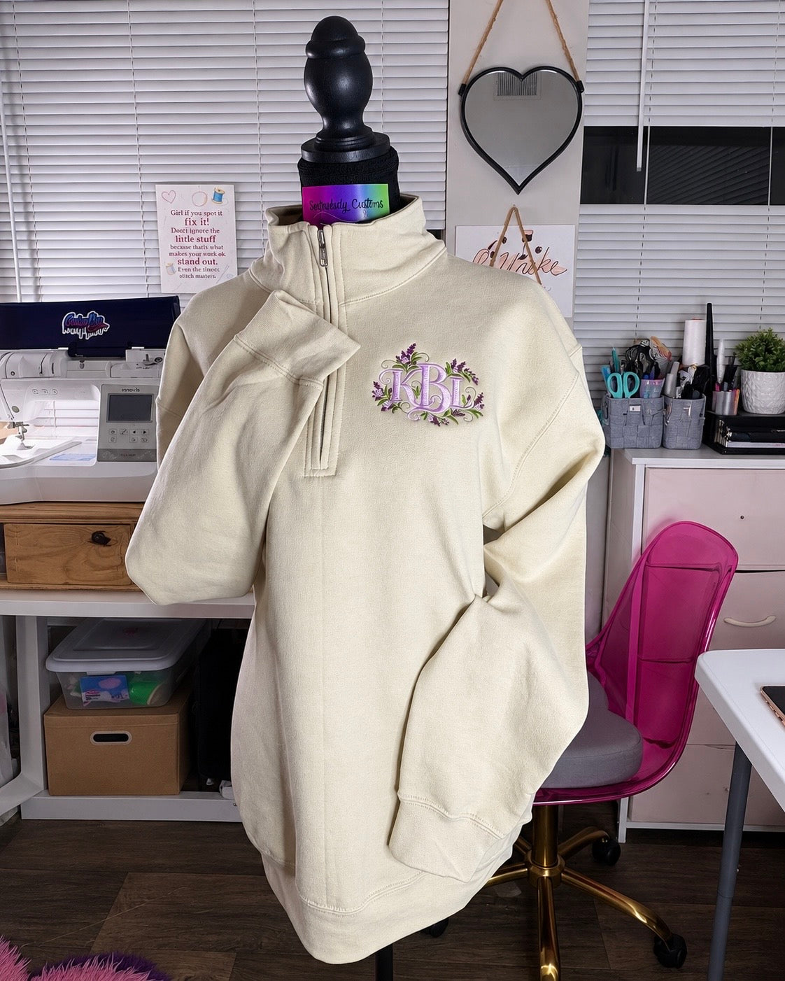 Personalized Quarter-Zip | Custom Embroidered Pullover