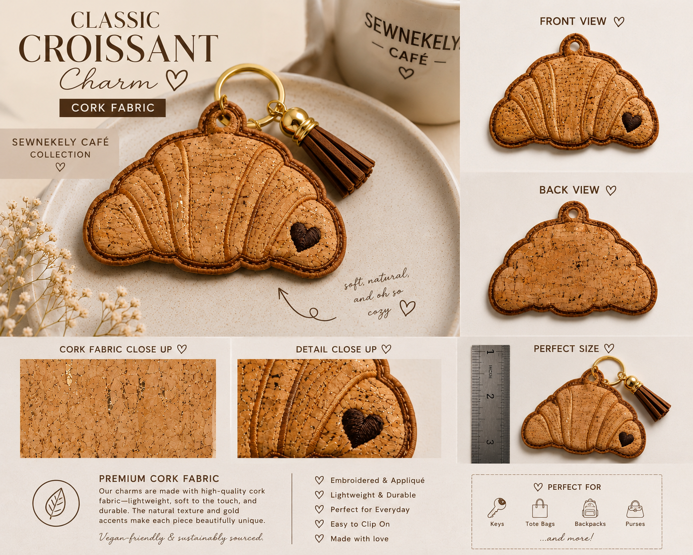 🥐 Classic Croissant Charm