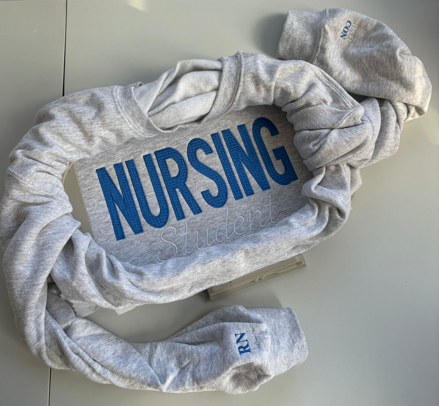 PERSONALIZED TEXTURED WORD SWEATSHIRT