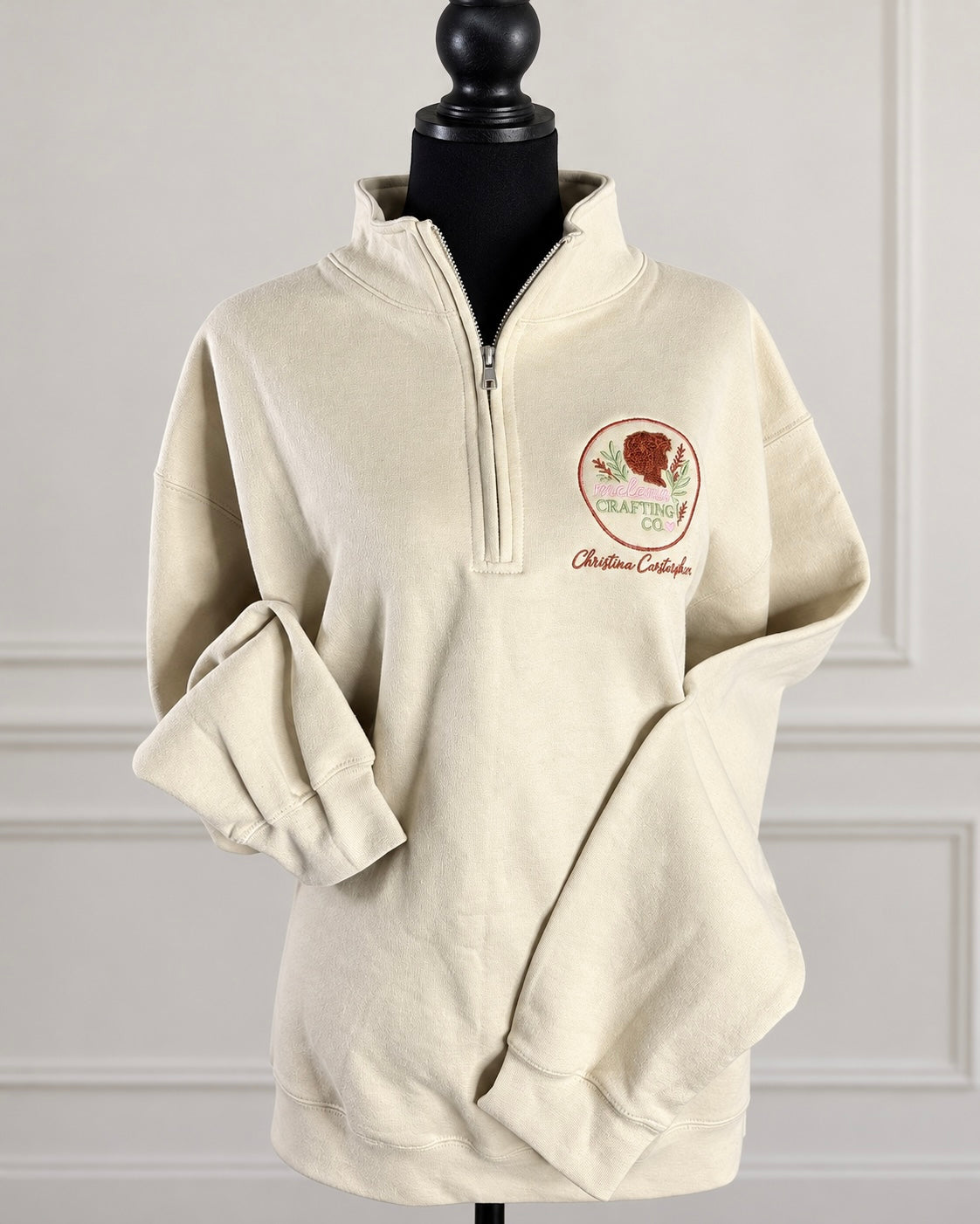 Personalized Quarter-Zip | Custom Embroidered Pullover