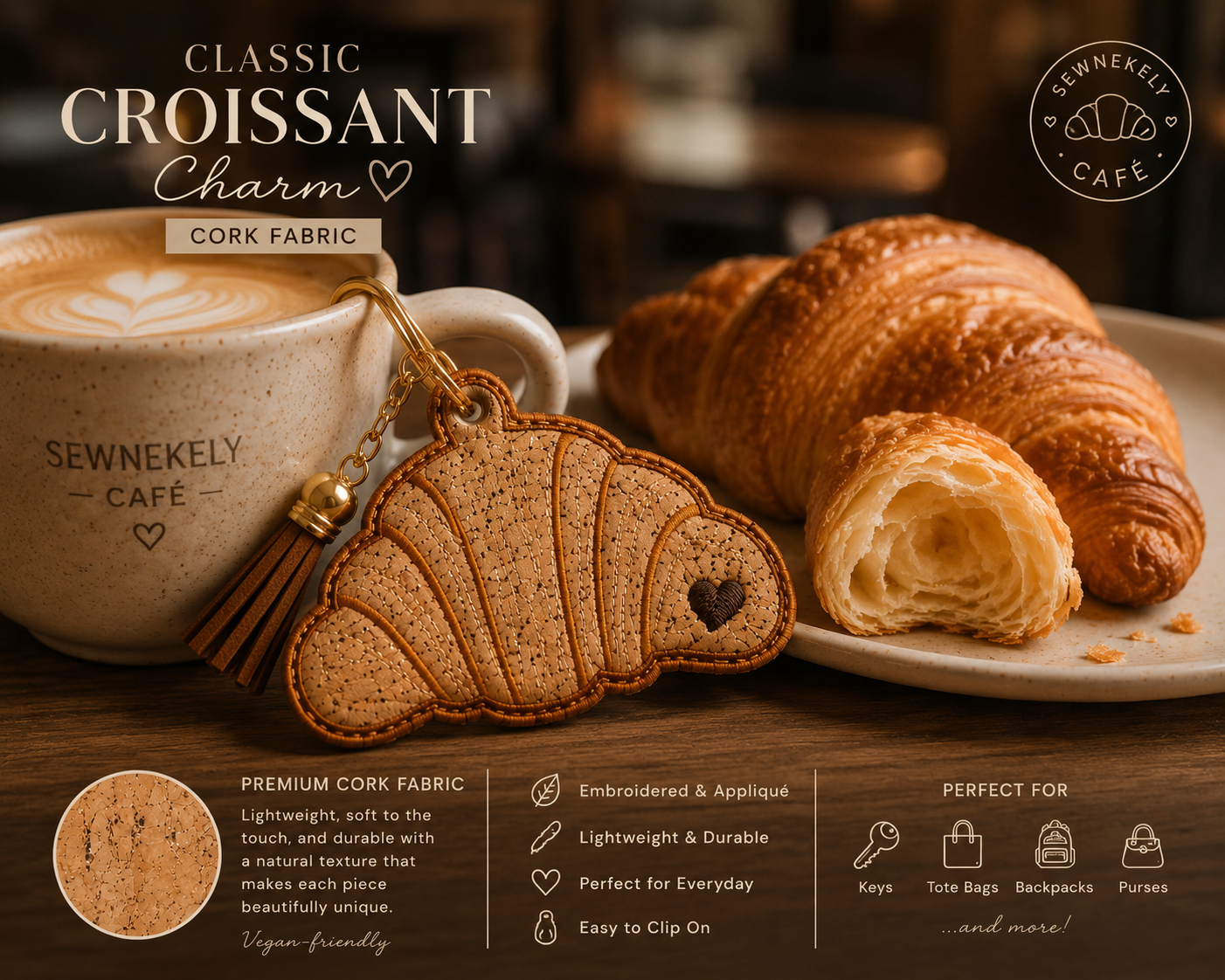 🥐 Classic Croissant Charm