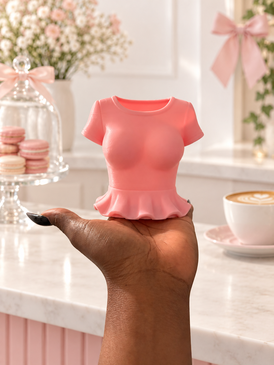 Pretty Pocket Tee Holder 🎀