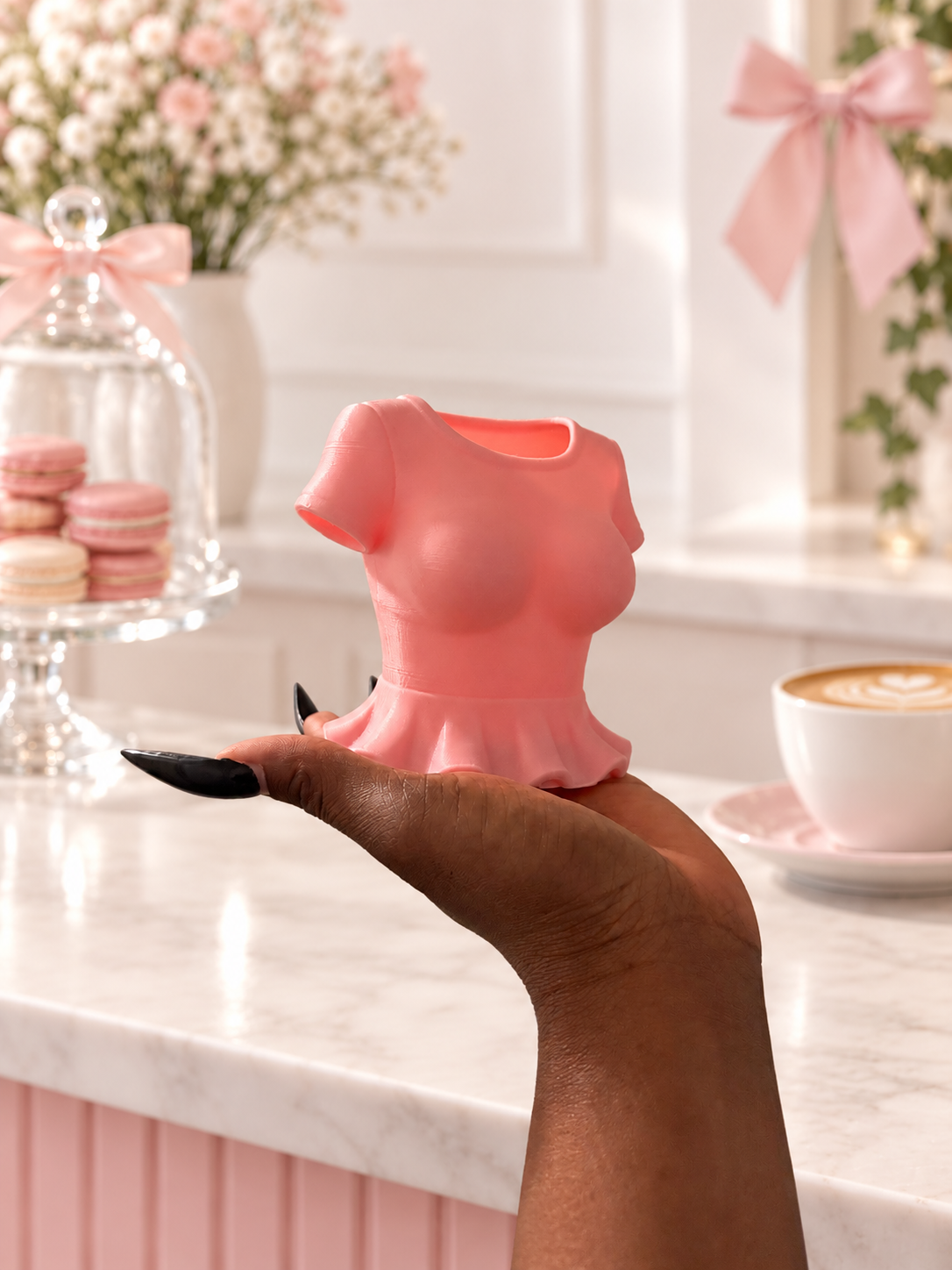 Pretty Pocket Tee Holder 🎀