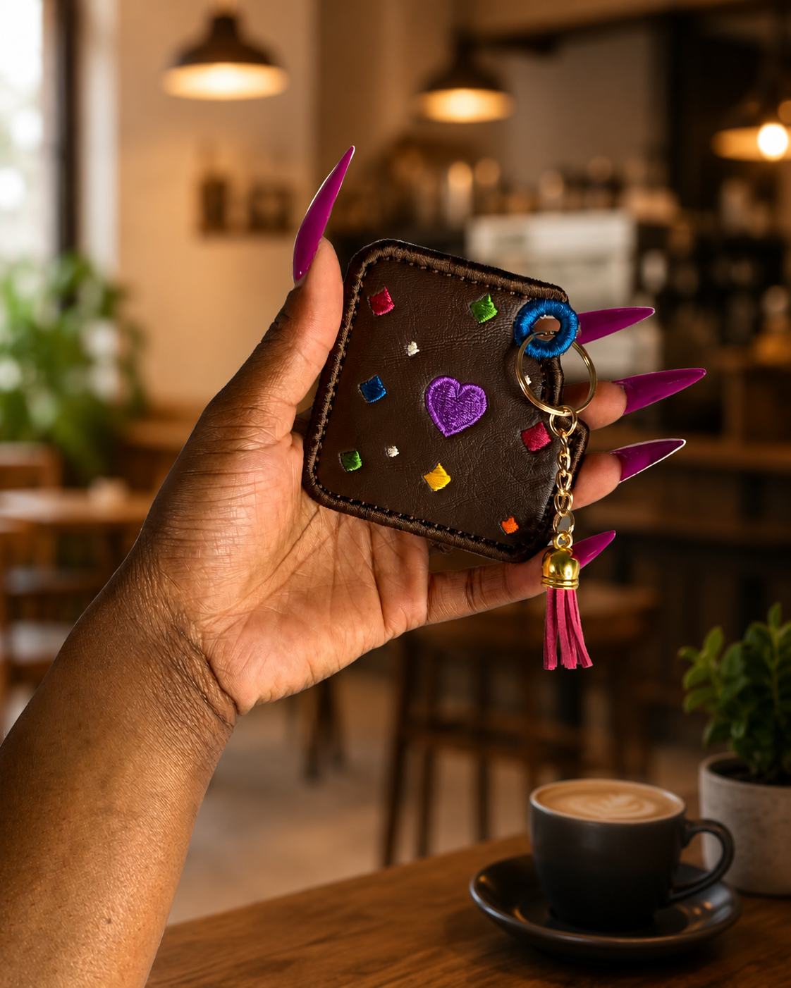 💜🍫 Sweetheart Brownie Bite Charm