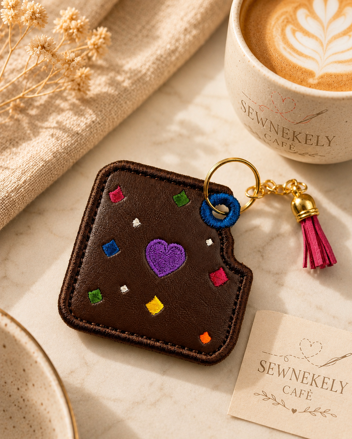💜🍫 Sweetheart Brownie Bite Charm
