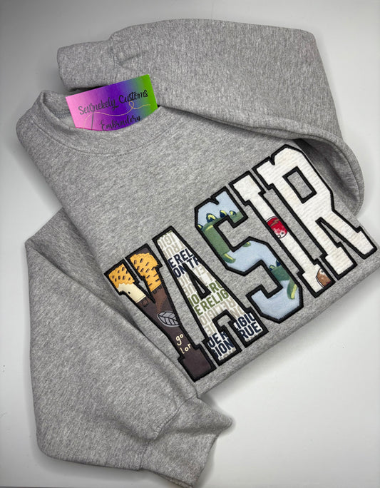 CUSTOM APPLIQUÉ MAMA KEEPSAKE SWEATSHIRT (NO HOODIE)